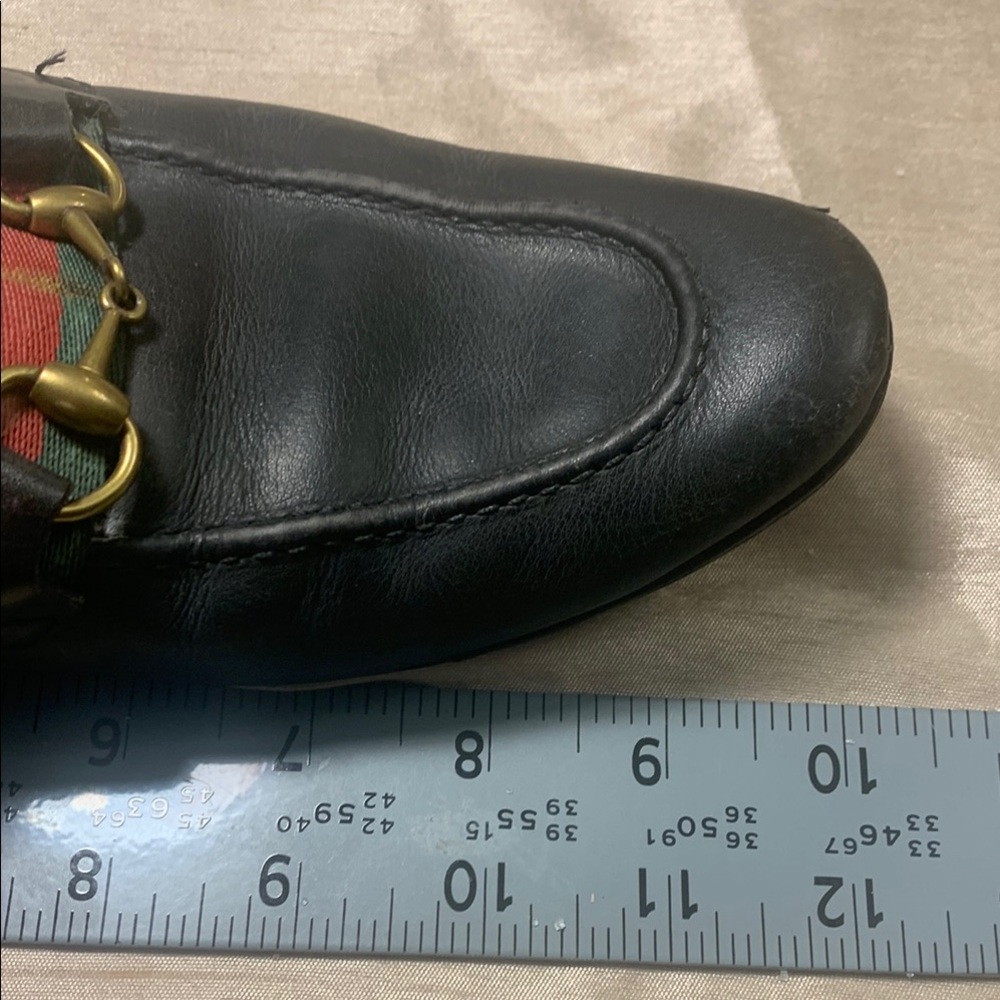 Gucci Black Leather Horsebit Loafers Vintage - Picture 9 of 9